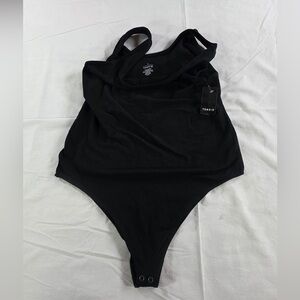 Torrid Classic Black Body Suit Size 2 NWT foxy cami material